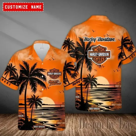 Discover Custom Biker Aloha Shirt - Harrley Motor Racing Daviidso'n Rider Gift