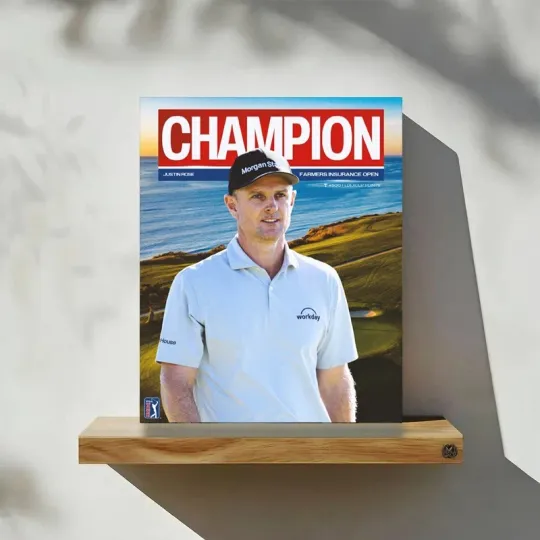 Discover Justin Rose PGA Tour Champion Farmers Insurance Open 2025 Poster