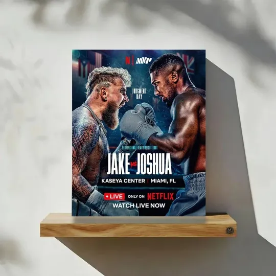 Jake Paul vs Anthony Joshua Judgment Day Poster - December 19, 2025