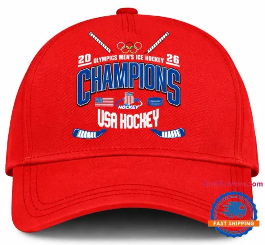 Olympic Ice Hockey Champions Team Usa 2026 Cap