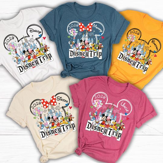 Discover Disney Family Trip Shirts 2026, Custom Disney Family Vacation Shirts, Disney Trip Matching Shirts, Disney Name and Year Shirts, Disney Shirt