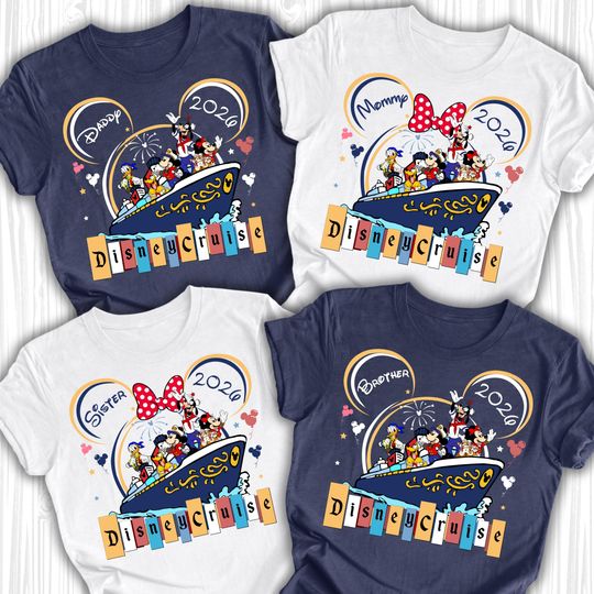 Discover Custom Disney Cruise Shirts, Disney Cruise 2026, Disney Cruise Shirts, Disney Cruise Family Shirts, Disney Cruise Name and Year Shirts