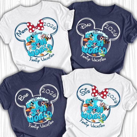 Discover Custom Disney Sea World Shirts, Disney Sea World Shirts 2026, Disney Sea World Family Shirts, Disney Sea World Family Adventure Shirts
