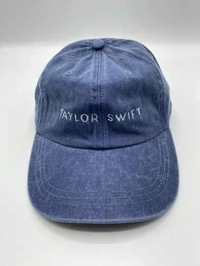 Discover Swift Embroled Logo Blue Adjustable Baseball Hat Cap
