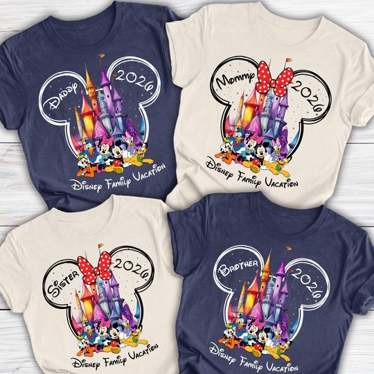 Discover Disney Family Vacation Shirts, Custom Disney Trip 2026 Shirts, Disney Birthday Shirts, Disney Making Memories Together Shirts, Disney Trip