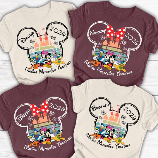 Discover Custom Disney Trip Shirts 2026, Disney Family Vacation Shirts, Disney Trip Matching Shits, Disneyland Squad Shirts, Disney Family Trip Shirt