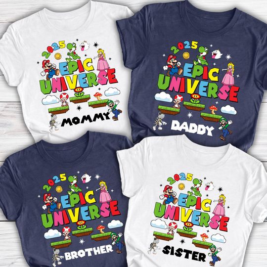Discover Personalized Epic Universe Shirts, Epic Universe 2026, Epic Universe Family Trip Shirts, Epic Universe Vacation Shirts, Epic Universe Trip