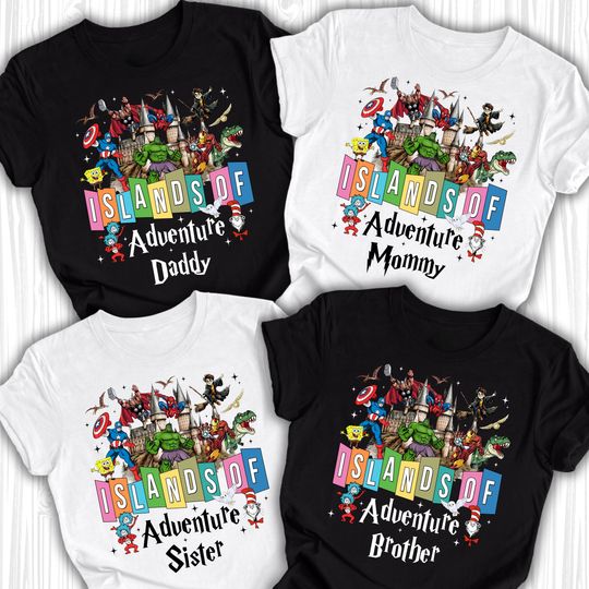 Discover Custom Islands of Adventure Shirts, Islands of Adventure Name Shirt, Islands Of Adventure Family Trip Shirt, Islands of Adventure Trip