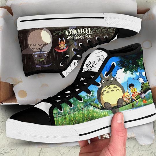Beauty Scene My Neighbor Totoro High Top Sneakers