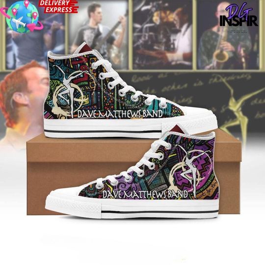 Discover HandmadeMusic Band High Top Canvas Shoes, Rock Art Sneakers, Colorful Streetwear High Tops