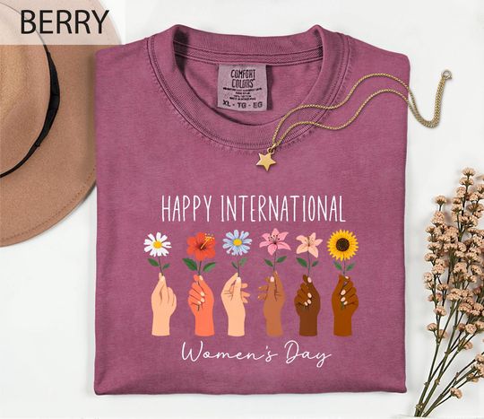 Discover International Women's Day T-Shirt, Women's Empowerment Shirt, Feminist Statement Festive March 8 Top