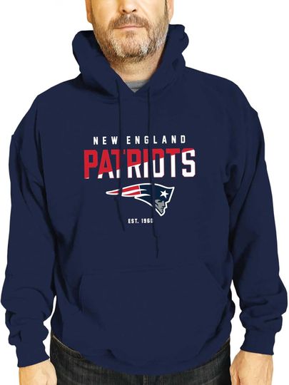 Discover Team Fan Apparel Adult Football Fleece Hoodie Unisex Pullover