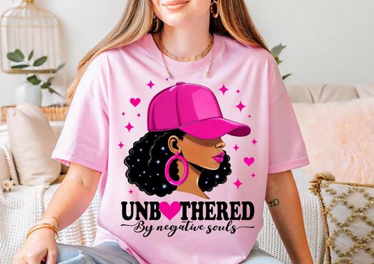 Discover Unbothered By Negative Souls T-shirt, Juneteenth Shirt, Freedom Day Tee, Human Rights Shirt