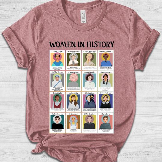 Discover Women in history Shirt, Feminist shirt, History teacher shirt, History shirt, Feminist gifts