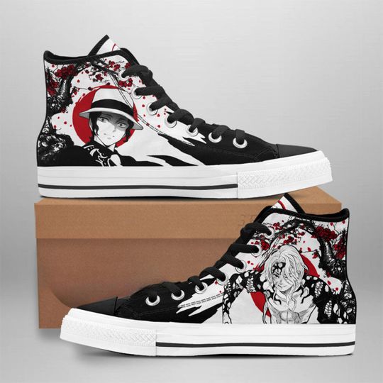 Discover Anime Gothic High Top Sneakers, Manga Shoes