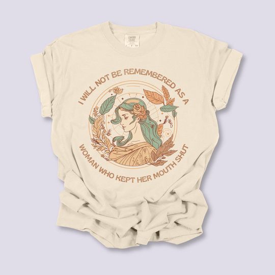 Discover Feminist Graphic T-Shirt for Women, Vintage Art Tee, Female Empowerment Shirt
