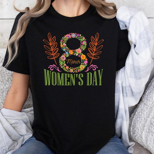Discover 8 March Womens Day Shirt: International Womens Day Equality Tee, Strong Woman Empowerment Shirt