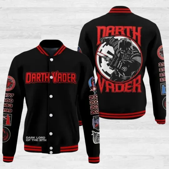 Star Wars Darth Vader Dark Lord Of The Sith Galaxy's Edge Baseball Jacket
