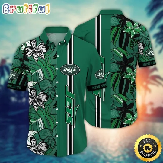 Discover New York Football Jetss Team Hawaiian Shirt Button Down Unisex