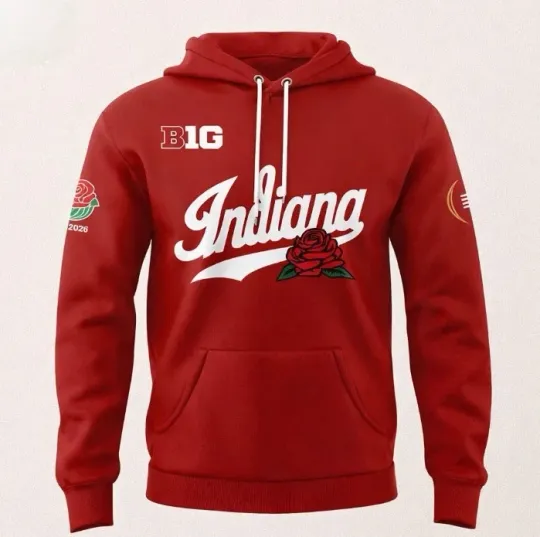 Indiana Hoosiers 2025 Rose Bowl Game Hoodie  - IU Sweatshirt Fan