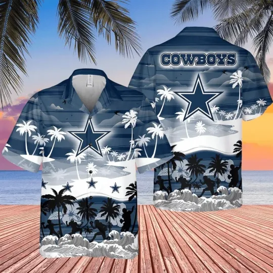 Discover Personalized Dallas Football Cowboyss Team Hawaiian Shirt Button Down Unisex