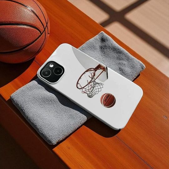 Discover Basketball Phone Case, Retro Sport iPhone Cover, Tough Dual Layer Protection, Durable Gift for Basketball Fans & Players