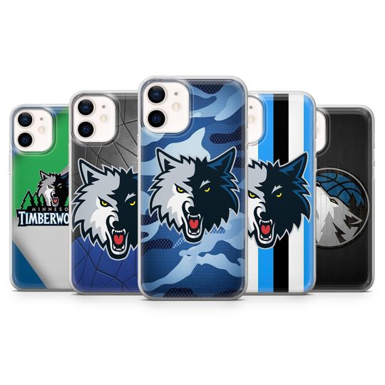 Discover Timberwolves Phone Case, Minnesota Basketball TPU Cover