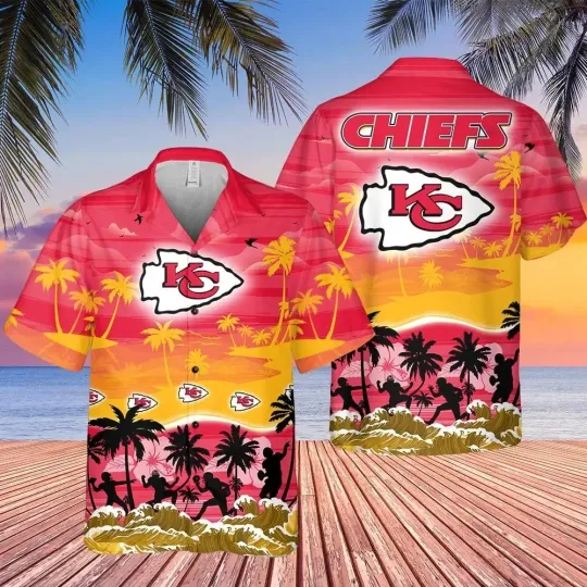 Discover Kansas City Football Chiefss Team Hawaiian Shirt Button Down Unisex