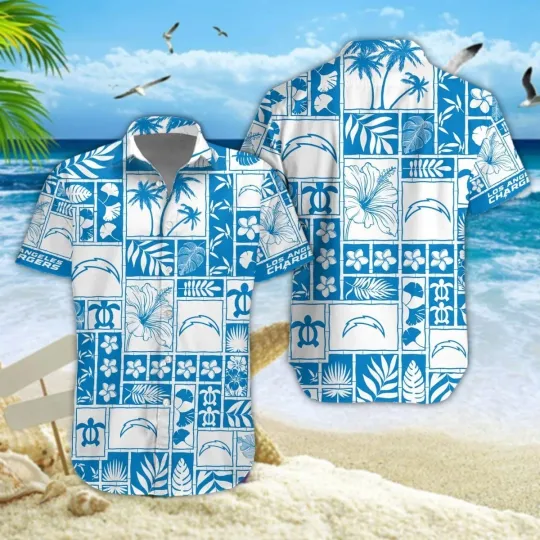 Discover Los Angeles Football Chargerss Team Hawaiian Shirt Button Down