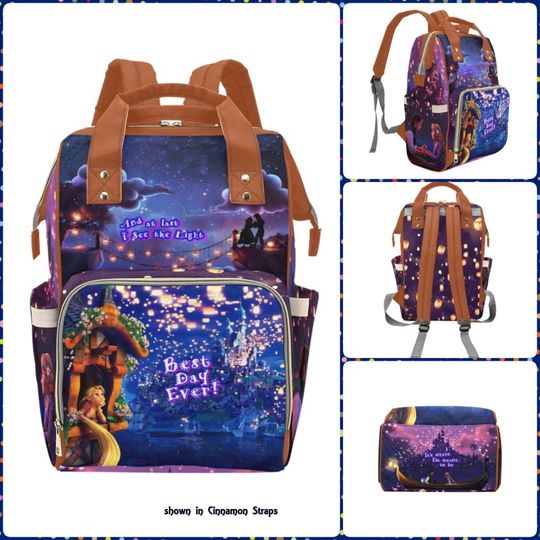 Discover Tangled Rapunzel  Backpack Tangled Princess  Diaper Backpack Bag  Commuter Bag  Best Gift for Her  Crossbody Bag  Messenger Umbrella