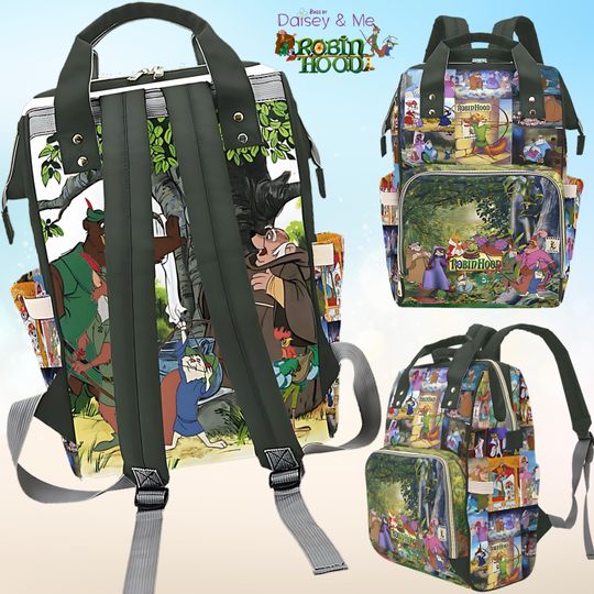 Discover Gift for Him  Robin Hood  Backpack  Bag for Men  Computer Bag   Travel Bag  Gym Bag  School Bag  Crossbody Bag  Robin Hood Gifts