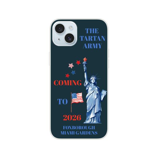 Discover The Tartan Army Phone Case  Scotland 2026 World Cup Finals, Flexible & Impact-Resistant