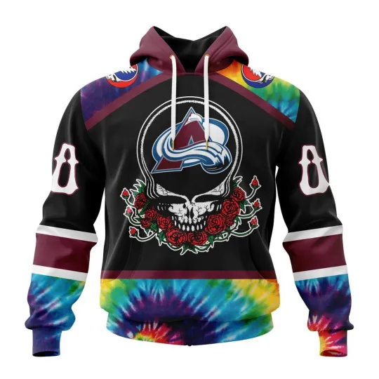 Personalized Colorado Avalanche Hoodie Special Grateful Dead Design 2025 Hot