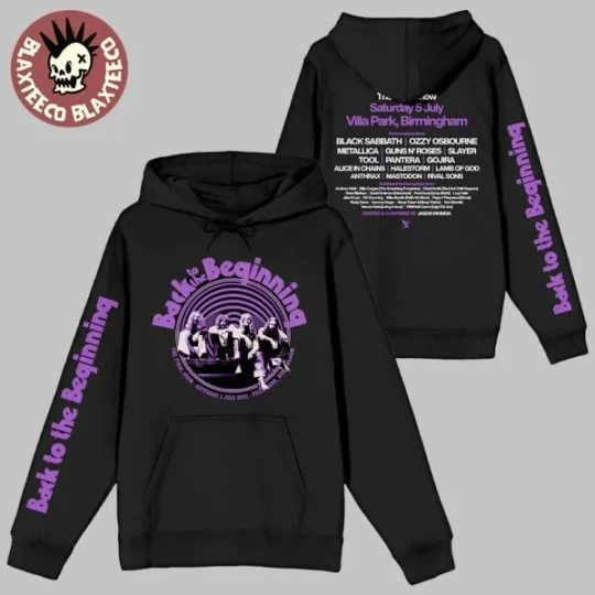 Black Sabbath and Ozzy Osbourne Back to the Beginning 3D Hoodie