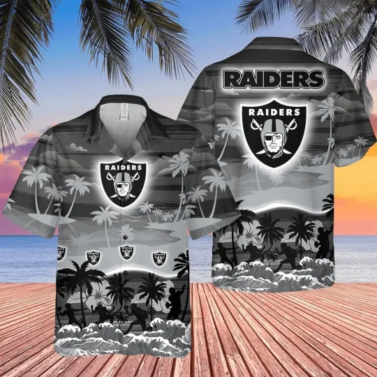 Discover Personalized Las Vegas Football Raiderss Team Hawaiian Shirt Button Down Unisex