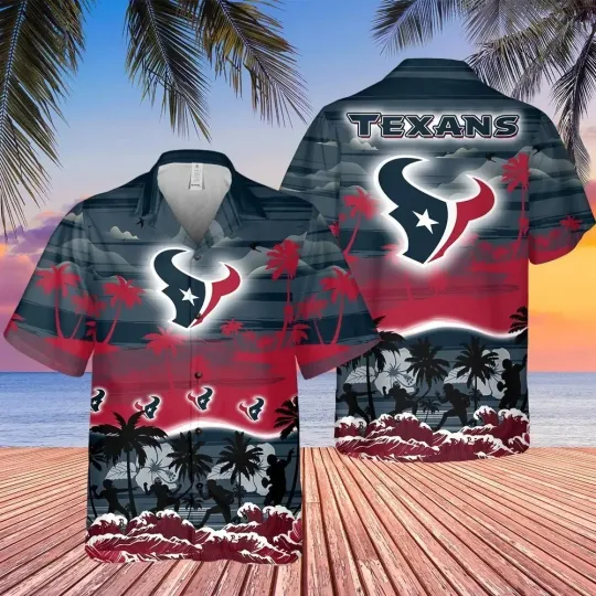 Discover Houston Football Texanss Team Hawaiian Shirt Button Down Unisex