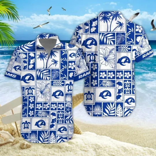 Discover Los Angeles Football Ramss Team Hawaiian Shirt Button Down Unisex