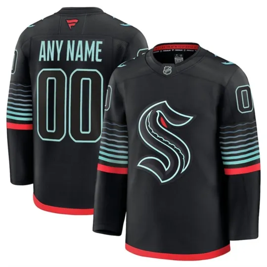 Discover Custom Seattle Alternate Premium Multicolor Black Jersey