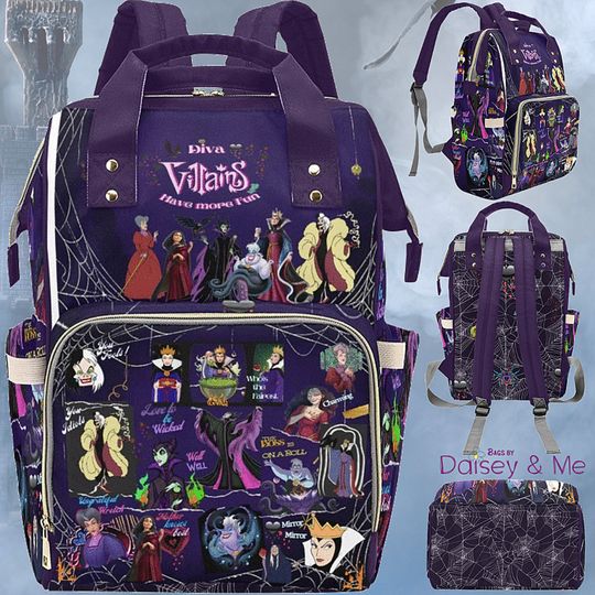 Discover Maleficent  Villains  Backpack  Diaper Bag  OG Villain  Evil Queen  Villain Queen  Travel Bag  Crossbody Bags  Bags and Gifts