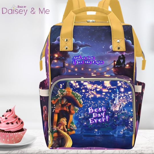 Discover Rapunzel Backpack  Tangled inspired themed Bags for Work School or Nursery  Diaper Bag Crossbody Weekender or Travel Bags and Accessories