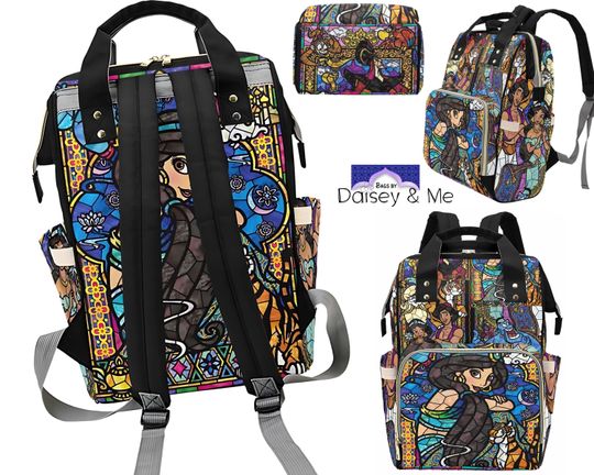 Discover Jasmine Backpack  Jasmine  Bags and Gifts  Aladdin Backpack  Diaper Bag  School Bag  Crossbody Bag  Travel Bag  Gifts for Her