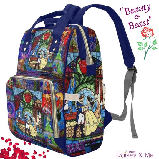 Discover Beauty Beast Backpack  Belle  Beauty and Beast  Bags and Purses  Insulated Bag  Diaper Bag  Travel Bag  Crossbody Bag  Gifts for Her
