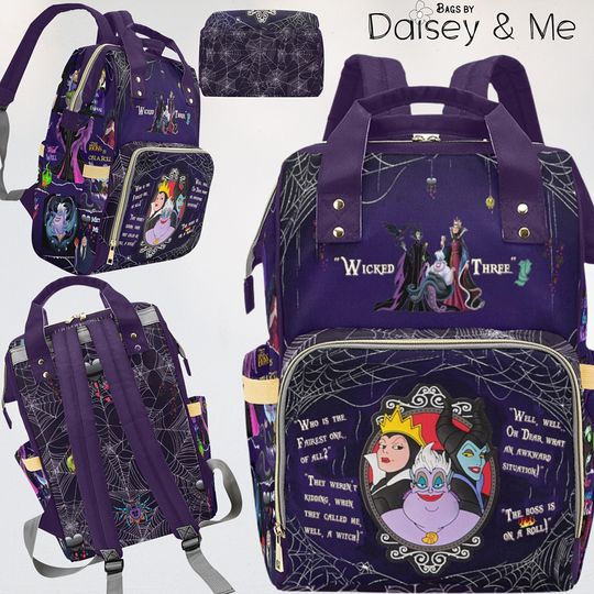 Discover Evil Queen Villains  Backpack  OG Villains  Bags and Gifts  Maleficent Bag  Queen Villains Bag  Evil Queens Bag  Villain Gifts