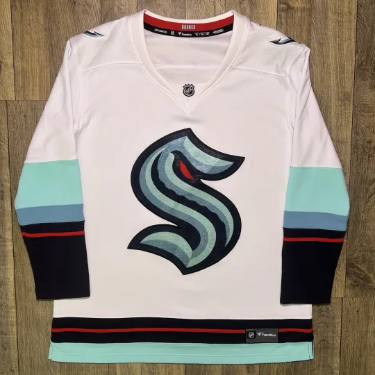 Discover Seattle Kraken Breakaway Hockey Jersey White