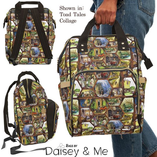 Discover Mr Toad Backpack Diaper Bag Backpack, Gifts for Frog Lovers