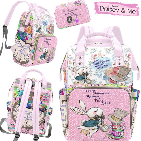 Discover Alice in Wonderland Diaper Bag Backpack