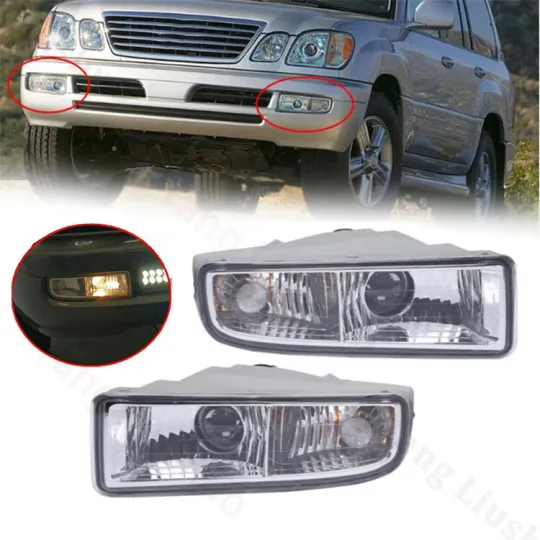 Discover For Lexus LX470 1998-2007 Fog Lamps Daytime Running Front Bumper Fog Lights Pair