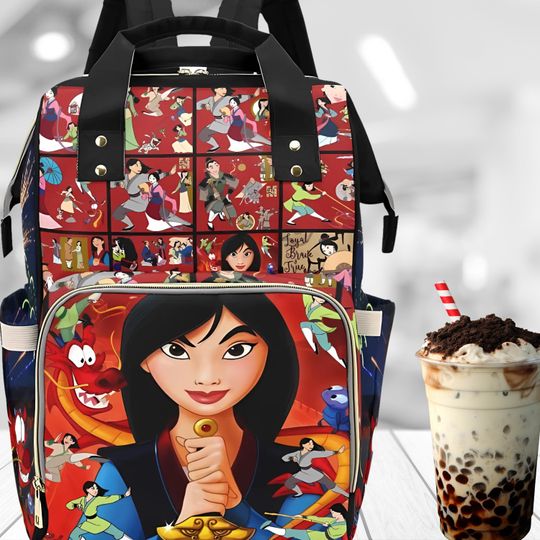 Discover Mulan Diaper Bag Backpack, Mulan Princess Bags