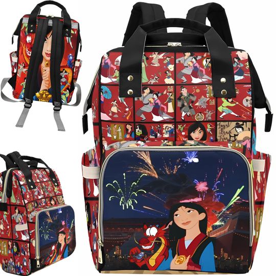 Discover Mulan Diaper Bag Backpack, Mulan Princess Bags