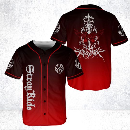Discover Stray Kids Dominate World Tour Baseball Jersey For Stay, Stray Kids Jersey, Stray Kids Shirt, Skz Gift For Fan Kpop Stray Kids Tour Jersey